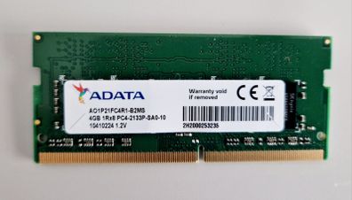 Adata 4gb 1rx8 Pc4-2133p-sao-10 Laptop Ram