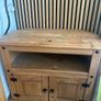 small rustic pine sideboard / hall cupboard Image 2