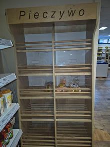 Wooden Bread Display Rack