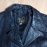 Made In England,  3 button,  Vintage Box Leather jacket ((Like New)) Image 3