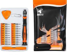 24Pcs Precision Screwdriver Set, Tool Kit with Torx T1 T2 T3 T5 T6 T8 T9 T15, Triwing Y00, Star P2/P5, Phillips PH00, -1.5/2.0, etc, for PS4, Switch, Ring Doorbell, Xbox, Laptop, Glasses, Watch