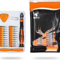 24Pcs Precision Screwdriver Set, Tool Kit with Torx T1 T2 T3 T5 T6 T8 T9 T15, Triwing Y00, Star P2/P5, Phillips PH00, -1.5/2.0, etc, for PS4, Switch, Ring Doorbell, Xbox, Laptop, Glasses, Watch