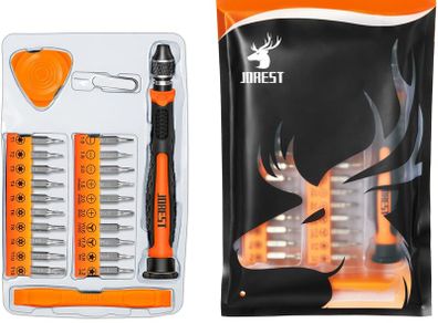 24Pcs Precision Screwdriver Set, Tool Kit with Torx T1 T2 T3 T5 T6 T8 T9 T15, Triwing Y00, Star P2/P5, Phillips PH00, -1.5/2.0, etc, for PS4, Switch, Ring Doorbell, Xbox, Laptop, Glasses, Watch