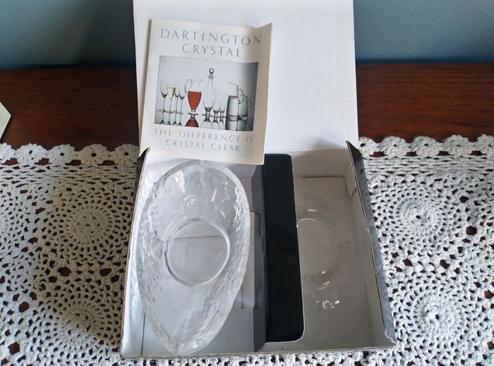 Dartington Crystal, Avocado, dishes, original boxed