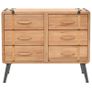 Drawer Cabinet Solid Fir Wood 91x35x73 cm Image 5