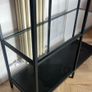 IKEA Black Console / Shelving Unit / TV unit / Bookshelf with Glass Shelf Image 4