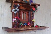 Rustic Driftwood Enchanted Door Shelf