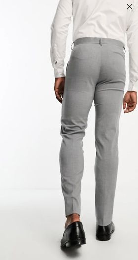 Asos 2 Piece Slim Fit Grey Suit Waist 30 Leg 30 Chest 44