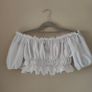 BNWT White ruffle cropped top, NEW LOOK, Size 6 Image 2