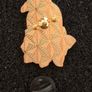 Raven and rose ,  pin back badge. Image 2