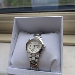 Women's silver Guess watch