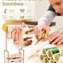 Children's Clothes Rack, with 2 Storage Boxes and 2 Adjustable Hanging Rails, Clothes Rail & Shelf, Children's Room, Children Wardrobe, for Baby Girls Boys Natural Colour Image 3