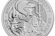 2024 UK 2 Pounds 1 Oz Silver Bullion Coin - Britannia and Liberty (In Capsule)