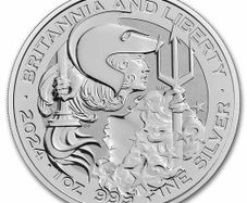 2024 UK 2 Pounds 1 Oz Silver Bullion Coin - Britannia and Liberty (In Capsule)