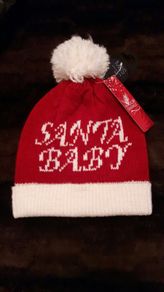 M and S Woolly Hat New with Tags Santa Baby