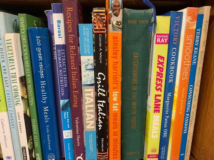 Large selection of COOK BOOKS view and select throughout all the photos