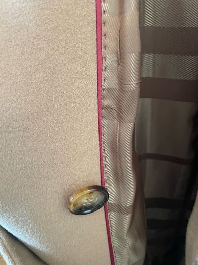 Burberry wool camel coat
