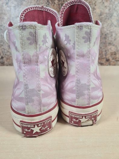 Girls Converse Chuck Taylor All Star Hi Tops Trainers Runners Floral Size Uk 3 Eu 35 Womens (AT1)