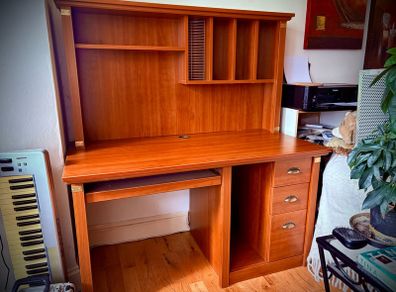 Cherrywood style Office Desk with Detachable Top