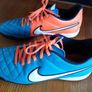 Nike Tiempo Astro football boots blue orange 8 42.5 Image 2
