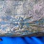 antique brass and wood engraved fender Image 5