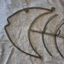 Wall hanger / coats , large iron fish skeleton. Image 2