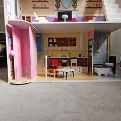wooden doll house