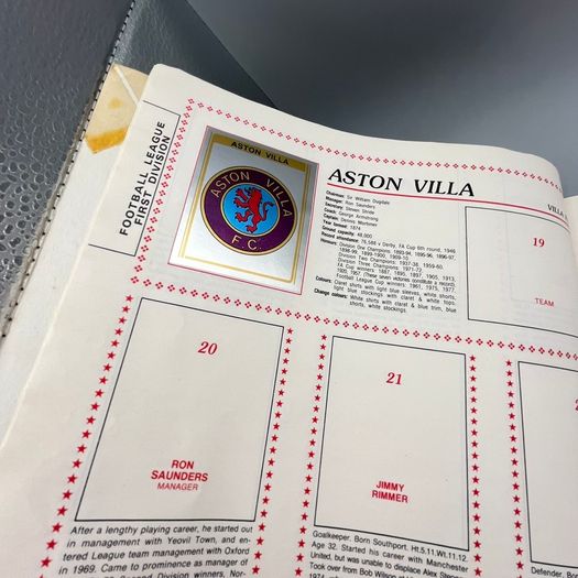 Vintage Panini Football 80 Football Sticker Album 1980
