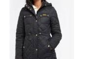 Barbour black quilted coat