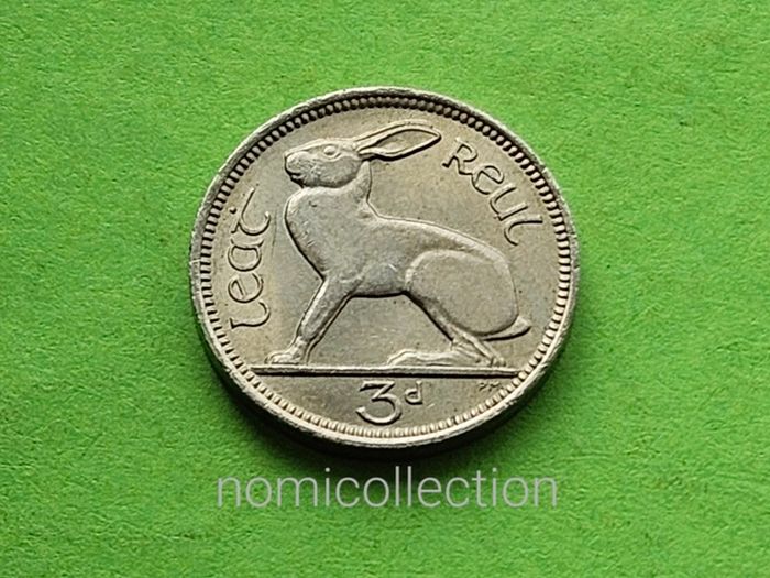 Ireland 1966 year 3 Pence.