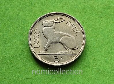 Ireland 1966 year 3 Pence.