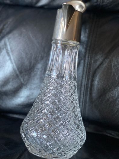 Vintage crystal wine jug