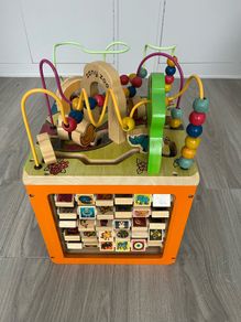 B. toys Zany Zoo Wooden Activity Cube Assortment