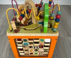 B. toys Zany Zoo Wooden Activity Cube Assortment