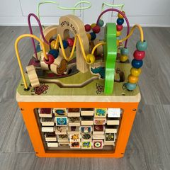 B. toys Zany Zoo Wooden Activity Cube Assortment