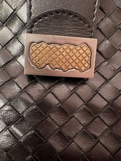 Beautiful woven leather crossbody bag