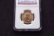 United States : 2007 Presidential Dollar , John Adams , Brilliant Uncirculated , First Day of Issue