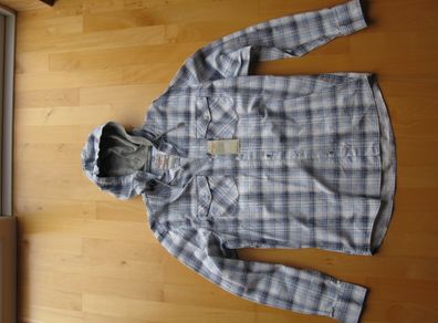 Mens Long Sleeve Hoodie Overshirt