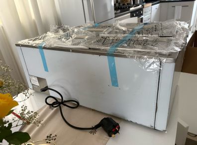 NEW 6 Pan Commercial Food Warmer Electric Steam Table 1200W Professional Countertop for Restaurant 220v
