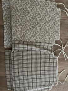 3 Reversible Chair / Stool Pads / Cushions