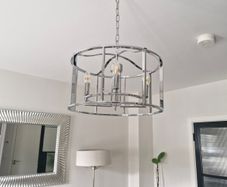 Chrome 4 Light Latern Pendant