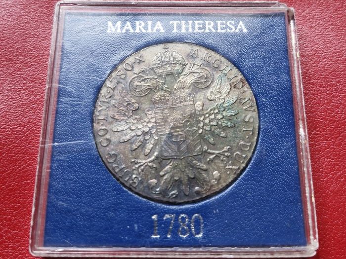 Austria  Silver 1 Thaler - Maria Theresia 1780 SF  Silver .833 Coin Restrike