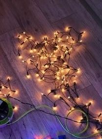 Wired Warm White / Gold Static Indoor Christmas Lights