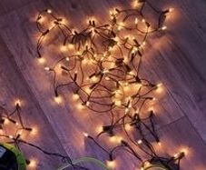 Wired Warm White / Gold Static Indoor Christmas Lights