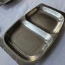 Vintage Danish 18/8 stainless steel & teak serving trays Image 5