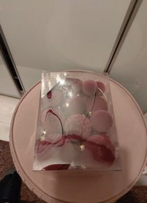 35 burgandy flock christmas baubles Brand new