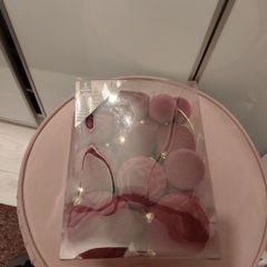 35 burgandy flock christmas baubles Brand new