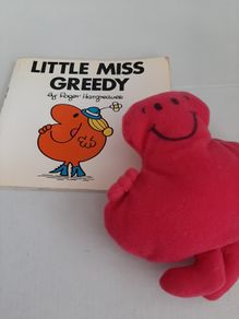 Vintage Mr Men book and toy