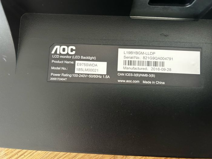 AOC Monitor 18.5inch