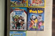 Animated Kids DVD Bundle Shrek 2 Bee Movie Shark Tale 5 Films